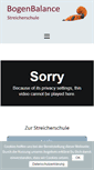 Mobile Screenshot of bogenbalance.de